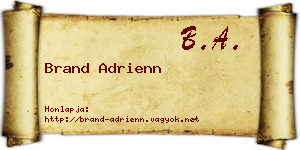 Brand Adrienn névjegykártya